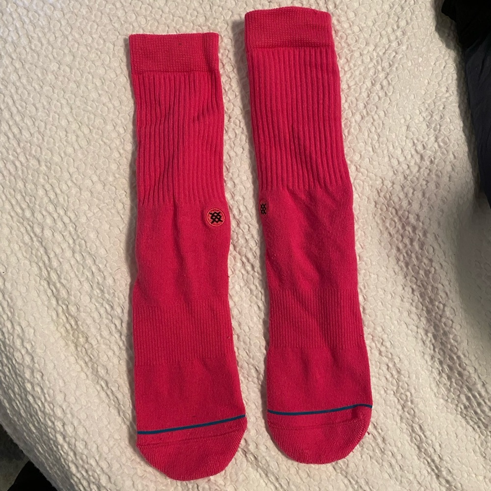 Neon Pink Stance Socks